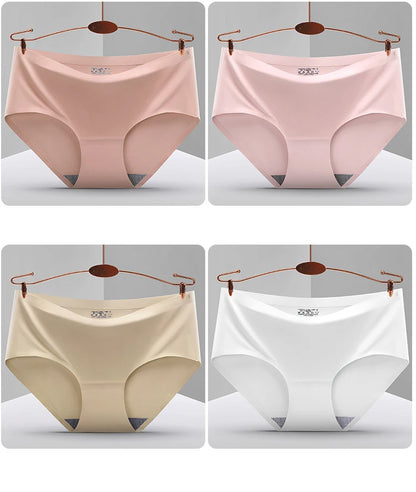 Seamless Women's Panties - Breathable Sports Underwear, Comfortable Mid-Rise Briefs - ZOOMNSTORE