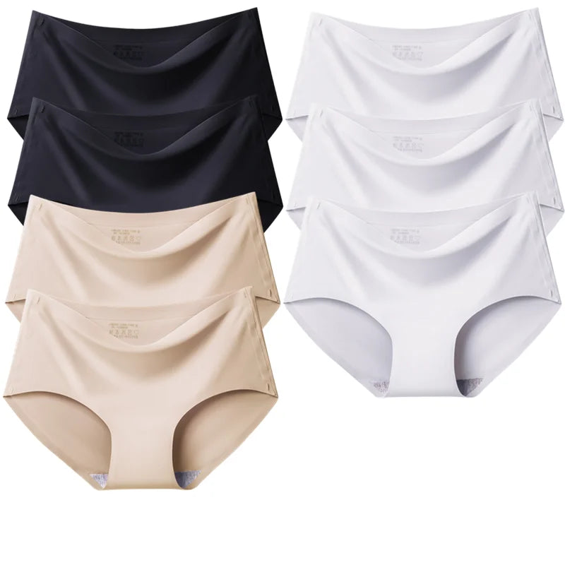 Seamless Women's Panties - Breathable Sports Underwear, Comfortable Mid-Rise Briefs - ZOOMNSTORE