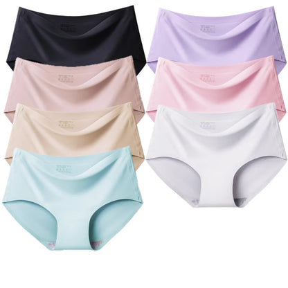 Seamless Women's Panties - Breathable Sports Underwear, Comfortable Mid-Rise Briefs - ZOOMNSTORE