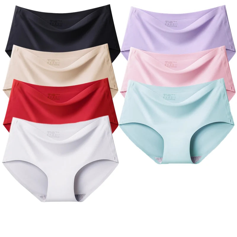 Seamless Women's Panties - Breathable Sports Underwear, Comfortable Mid-Rise Briefs - ZOOMNSTORE