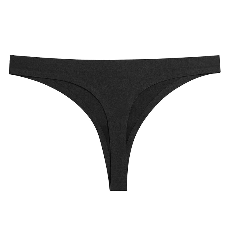 Seamless Women's Panties - Low-Rise Nylon Spandex Breathable G-Strings | Comfortable Thong Underwear - ZOOMNSTORE