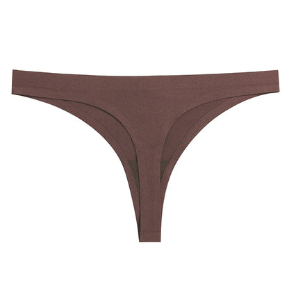 Seamless Women's Panties - Low-Rise Nylon Spandex Breathable G-Strings | Comfortable Thong Underwear - ZOOMNSTORE