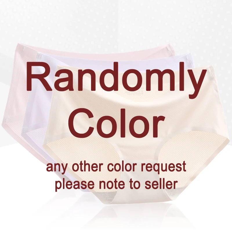 Seamless Women's Panties - Low Waist Briefs With Lace Edge | Ice Silk Comfort - ZOOMNSTORE