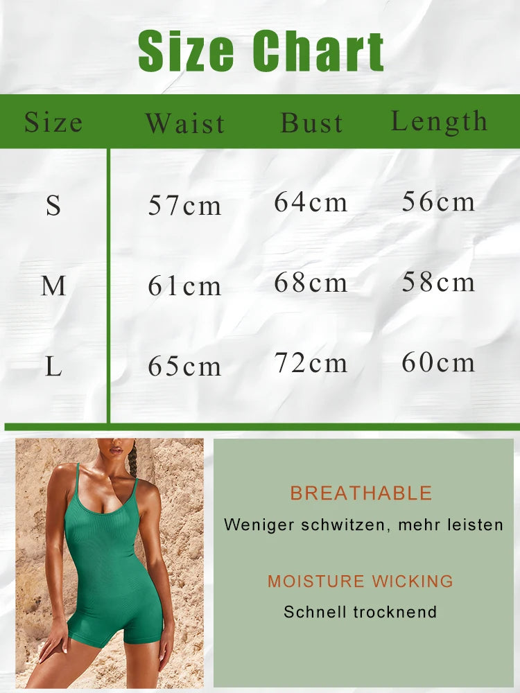 Seamless Yoga Jumpsuit - High Waisted Leggings & Sleeveless Sports Top for Women - ZOOMNSTORE