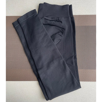 Seamless Yoga Leggings - Womens Scrunch Bum Gym Pants - ZOOMNSTORE
