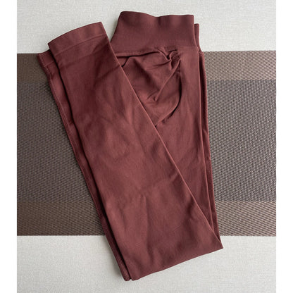 Seamless Yoga Leggings - Womens Scrunch Bum Gym Pants - ZOOMNSTORE