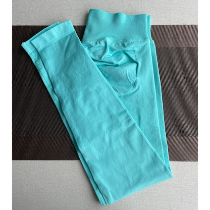 Seamless Yoga Leggings - Womens Scrunch Bum Gym Pants - ZOOMNSTORE