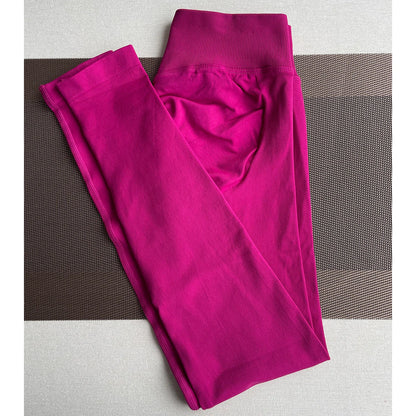 Seamless Yoga Leggings - Womens Scrunch Bum Gym Pants - ZOOMNSTORE