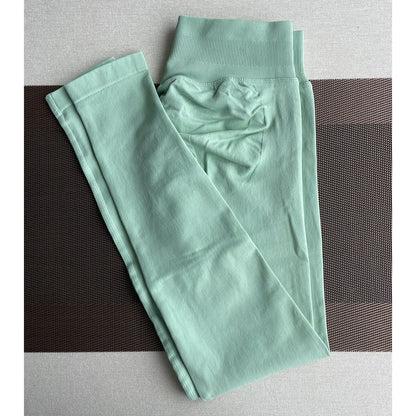 Seamless Yoga Leggings - Womens Scrunch Bum Gym Pants - ZOOMNSTORE