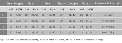 Seamless Yoga Suit - Halter Sports Bra & Impact Shorts Gym Set for Women - ZOOMNSTORE