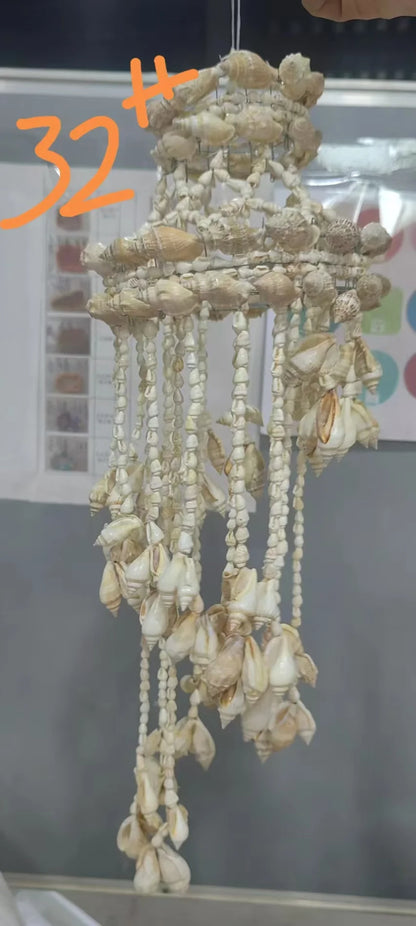 Natural Seashell Wind Chimes - Handmade Coastal Decor for Tranquil Spaces - ZOOMNSTORE