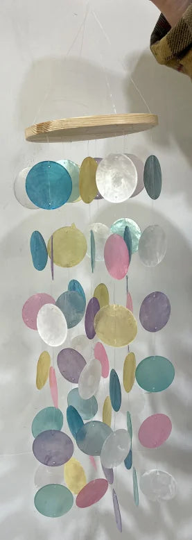 Natural Seashell Wind Chimes - Handmade Coastal Decor for Tranquil Spaces - ZOOMNSTORE