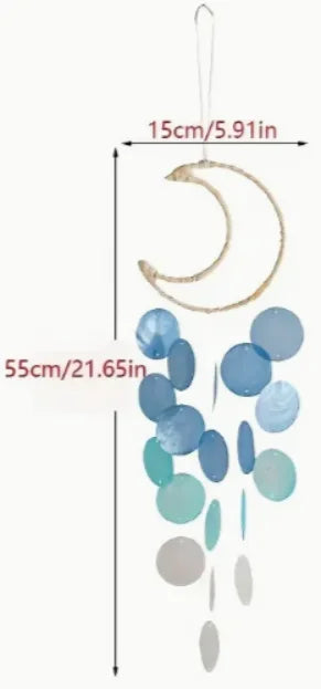 Natural Seashell Wind Chimes - Handmade Coastal Decor for Tranquil Spaces - ZOOMNSTORE