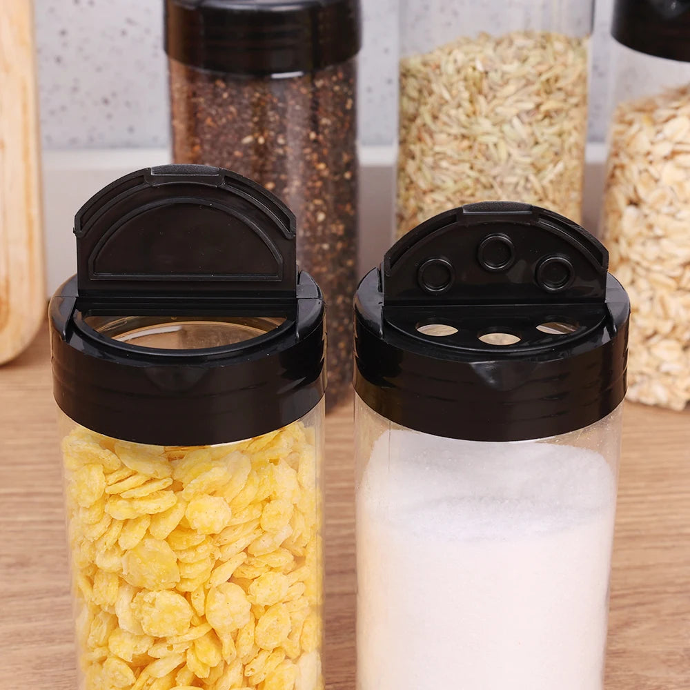 Seasoning Jars - Transparent Reusable Spice Storage Bottles for Kitchen - ZOOMNSTORE