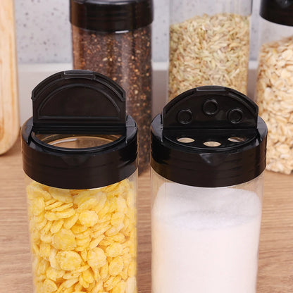 Seasoning Jars - Transparent Reusable Spice Storage Bottles for Kitchen - ZOOMNSTORE