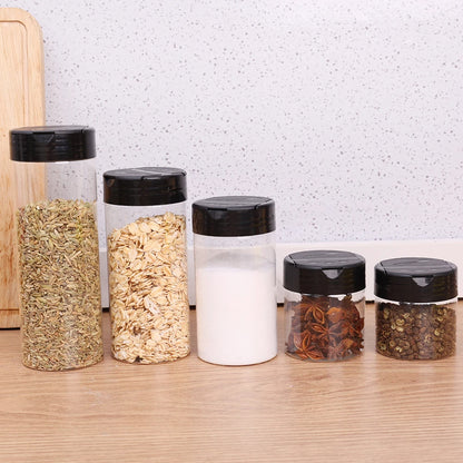 Seasoning Jars - Transparent Reusable Spice Storage Bottles for Kitchen - ZOOMNSTORE