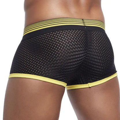 JOCKMAIL 4PCS/Lot Boxer Men Mesh Breathable Boxershorts Men Underwear Shorts Panties Men Cuecas Boxer Underpants Calzoncillos