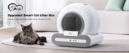 Automatic Self-Cleaning Cat Litter Box with App Control  Litter Mat for Large Cats - ZOOMNSTORE