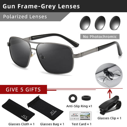 Photochromic Sunglasses - Polarized Driving Shades for Men Women | UV400 Protection