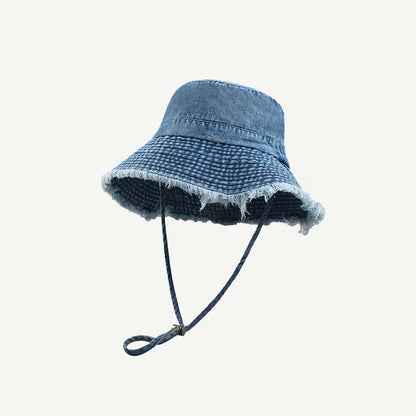 1pc Solid Color Vacation Bucket Caps with Large Eaves for Women Men,spring and Summer Outdoor Providing Sun Protectionsuitable