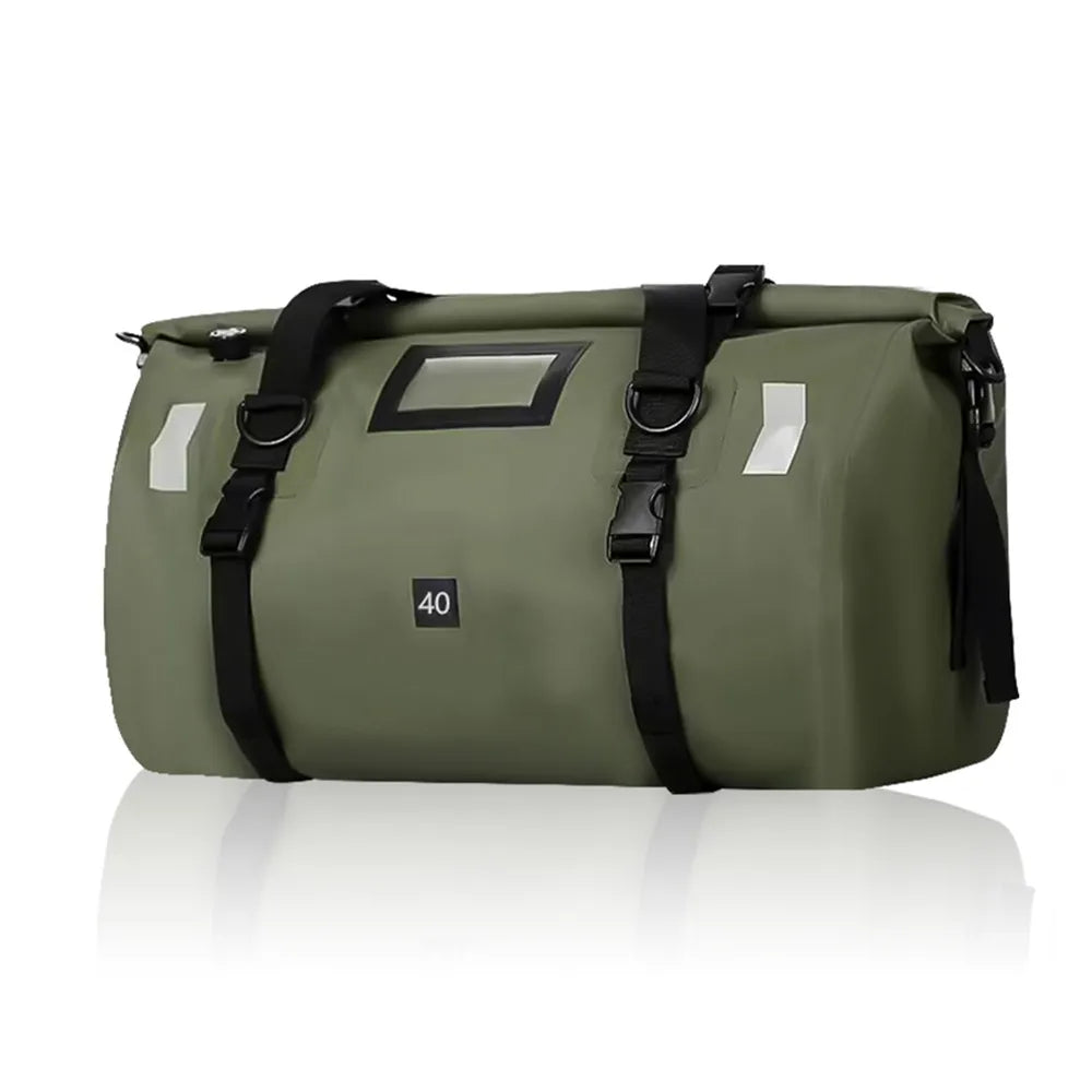 Waterproof Motorcycle Dry Bag - Reflective Duffle for Travel Hiking Camping Fishing