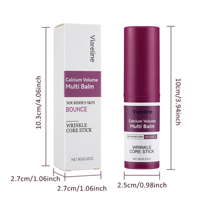 Calcium Volume Multi Balm Korean Skincare Stick,Face & Eye Cream,Collagen Deep Moisturizing Anti-Wrinkle,Suitable for Pre Makeup