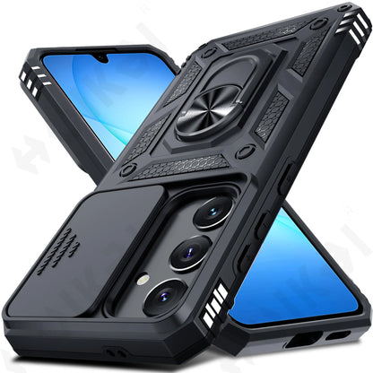 Case For Samsung Galaxy S26 S25 S24 S23  Ultra Plus  FE A17 A37 A57 A56 5G Military-Grade Protection Phone Slide Camera Cover