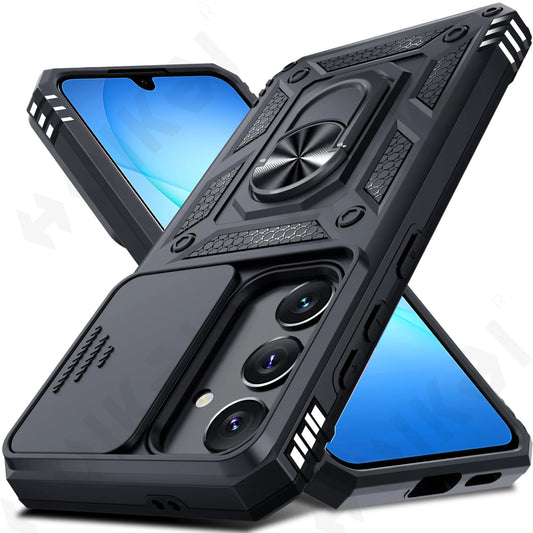 Case For Samsung Galaxy S26 S25 S24 S23  Ultra Plus  FE A17 A37 A57 A56 5G Military-Grade Protection Phone Slide Camera Cover