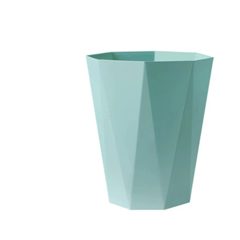 Large Plastic Trash Can - Multi-Purpose Open Basket for Bathroom Kitchen Office