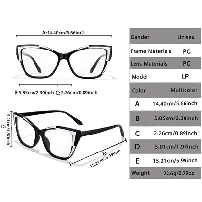 Cateye Reading Glasses – Trendy Ultralight Eyewear with Polycarbonate Lenses for Clear Vision
