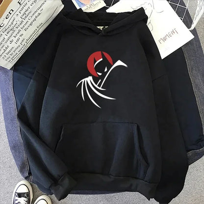 Bat anime printed men's hoodie high-quality casual and fashionable hoodie versatile Y2K trendy sweatshirt