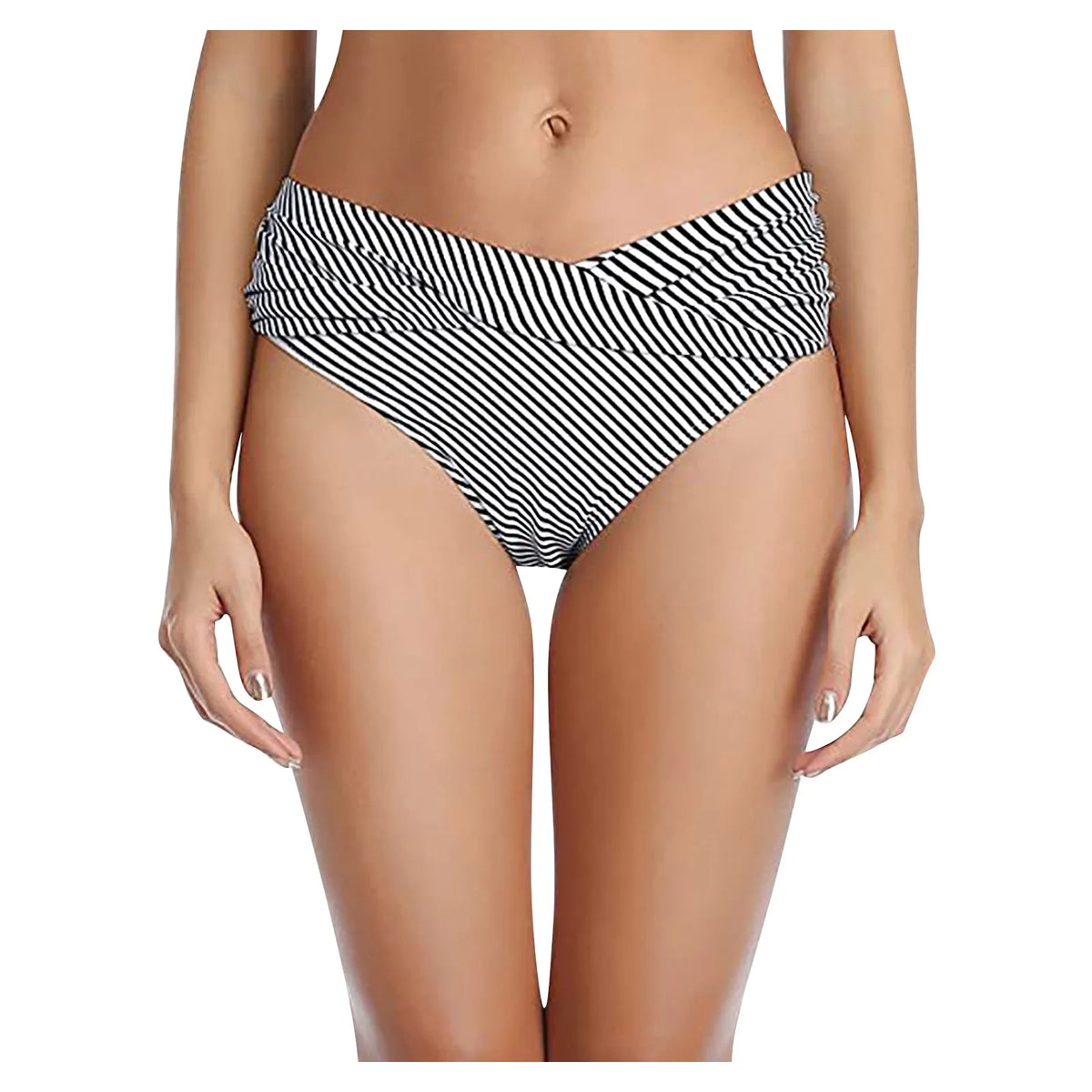 Women's Various Patterns Classic High Quality Low Waist Ruched Bikini Panties Fashionable Summer Thin Comfy Swimsuit Briefs