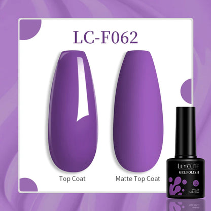 Gel Nail Polish - LILYCUTE UV Gel Varnish 7ML | Soak Off, Long Lasting Colors