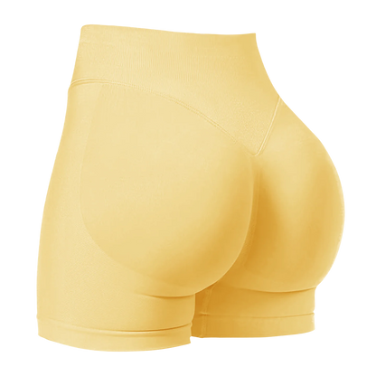 ZHEJIN Seamless Women Yoga Shorts High Waist Workout Gym Shorts Scrunch Butt Lift Biker Shorts Tummy Control Push Up Fitness
