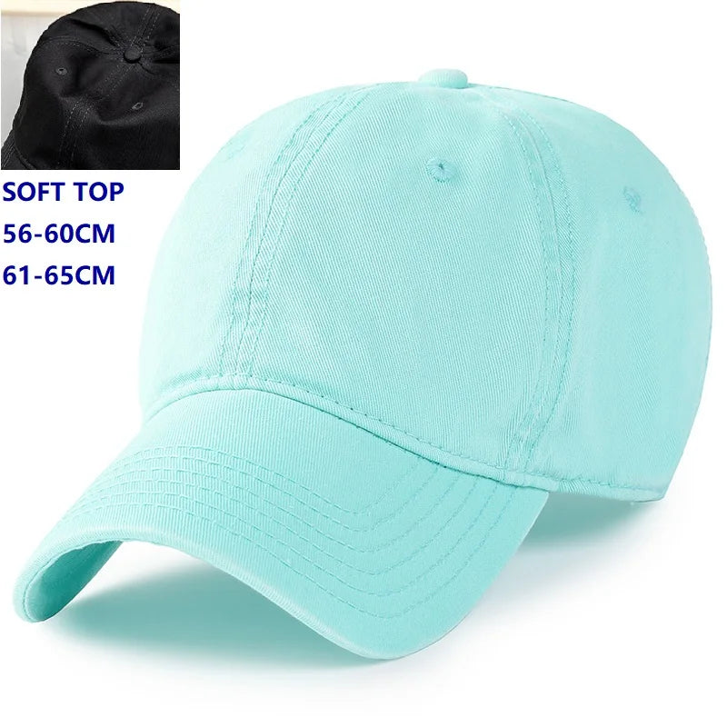 Big Head Man Large Size Mesh Baseball Hats Outdoors Plus Size Sport Caps Dad Oversize Trucker Cap 56-61cm 62-66cm