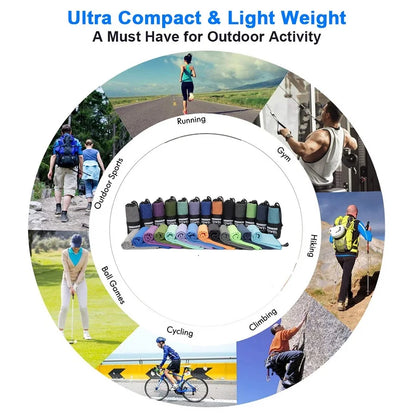 Sports Towel Quick Dry Swimming Towels for Swim, Pool, Water Sports, Beach/Travel Towel in S，L, XL, Extra Large, Camping Gear