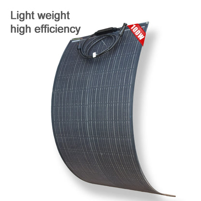 Solar Panel 220W 200W 110W 100W18V With By-Pass Diode ETFE Flexible Foldable Solar Cell 12v Battery Charger Camping RV Boat