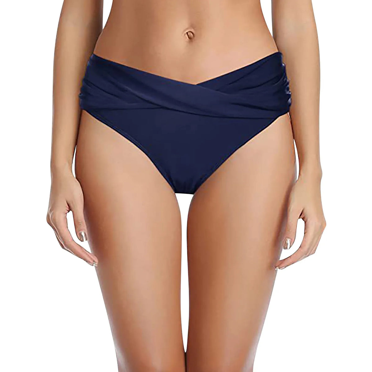 Women's Various Patterns Classic High Quality Low Waist Ruched Bikini Panties Fashionable Summer Thin Comfy Swimsuit Briefs