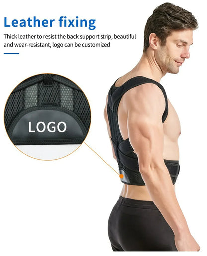 3XL 4XL Magnetic Slouching Corrective Shoulder Orthopedic Spine Pain Relief Back Brace Support Scoliosis Posture Corrector Belt