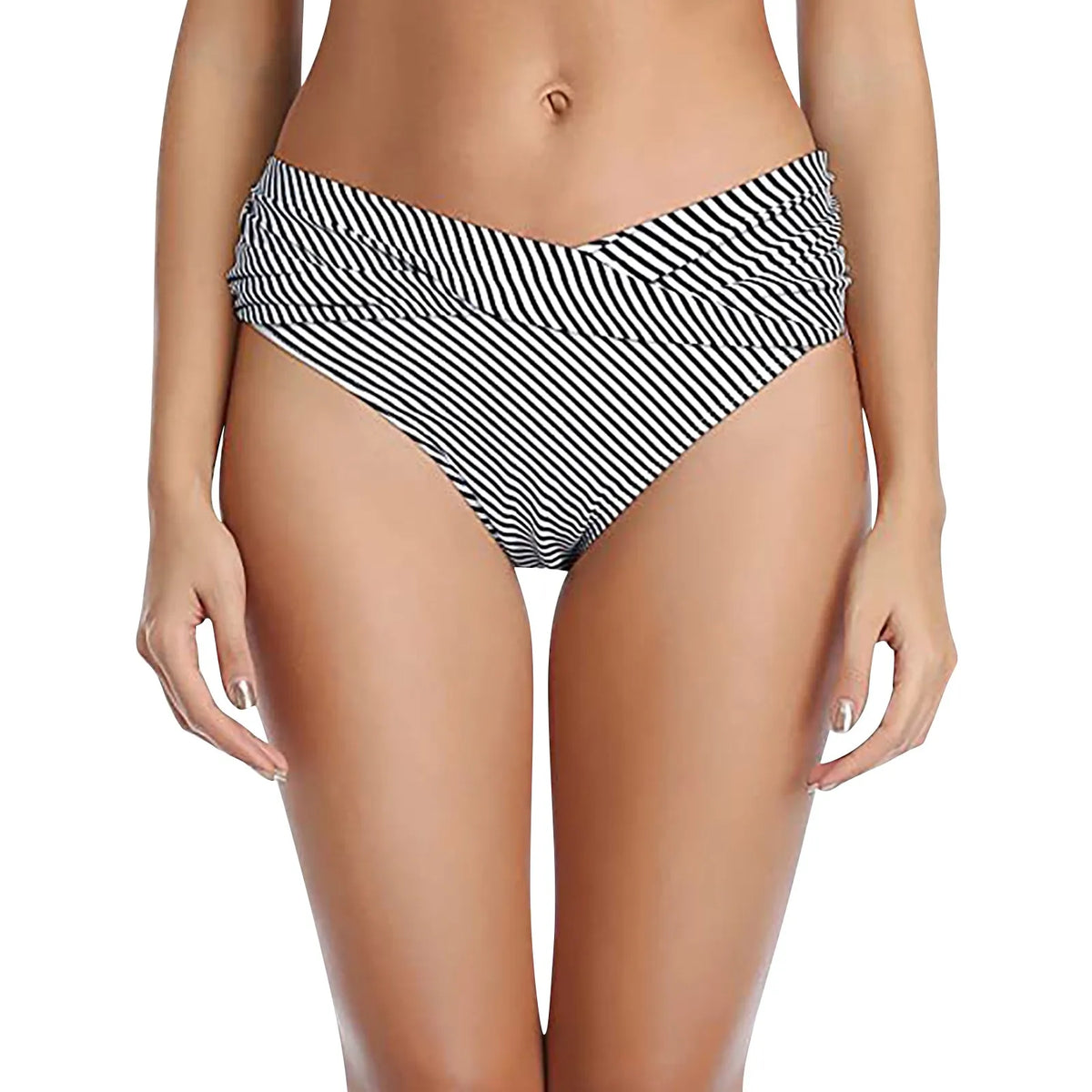 Women's Various Patterns Classic High Quality Low Waist Ruched Bikini Panties Fashionable Summer Thin Comfy Swimsuit Briefs