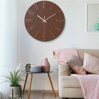 Battery-Powered 12-Inch Analog Wall Clock - Small Clock for Home Office Kitchen and Classroom