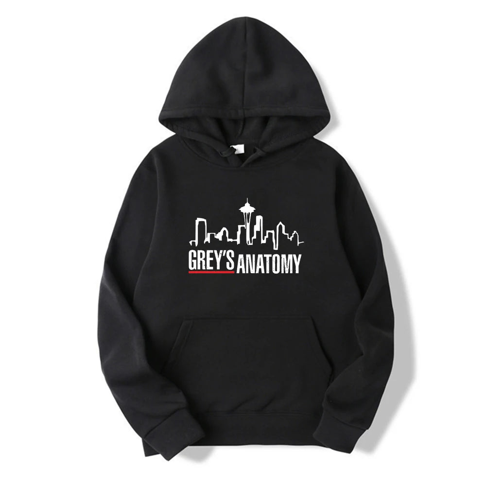 Grey's Anatomy Hoodie Grey Sloan Memorial Hospital Hoodies Women Long Sleeve Pullovers Casual Tops Tv Show Inspired Sweatshirt