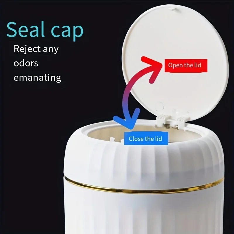 Mini Desktop Trash Can with Lid - Odor-Resistant Plastic Garbage Bin for Office  Home