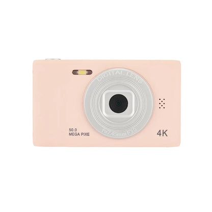4K Digital Camera – Travel Selfie Camera with 50 Megapixels, HD Photography & 2.4 Inch Screen