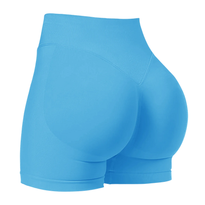 ZHEJIN Seamless Women Yoga Shorts High Waist Workout Gym Shorts Scrunch Butt Lift Biker Shorts Tummy Control Push Up Fitness