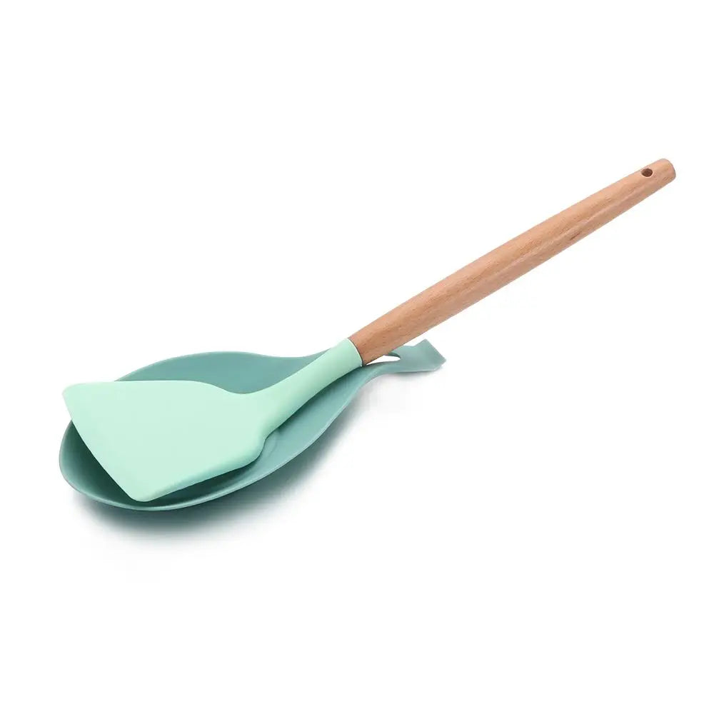 Silicone Spoon Holder | Heat Resistant Mat & Spatula Rest for Kitchen Utensils