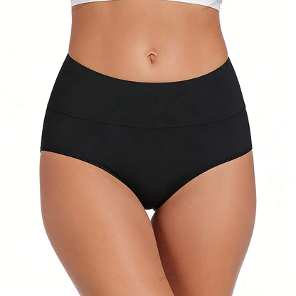 4Pcs/Lot High Waist Panties Women Underwear Cotton Shapers Body Slimming Plus Size Briefs Underpants Female Sexy Lingerie Shorts