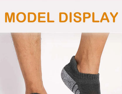 Thickened Non-Slip Running Socks - Breathable Low Cut Sports Socks for Men  Women 3 Pairs - ZOOMNSTORE