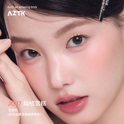 AZTK Liquid Blush Water To Powder Soft Matte Cool Toned Blusher Natural Pink Flush Long Lasting Cheek Tint Makeup