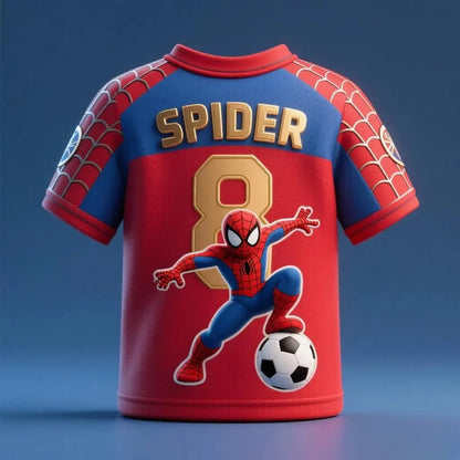 Marvel fan trend comfortable and breathable 3D T-shirt for children, big kids, high-quality and soft top garment